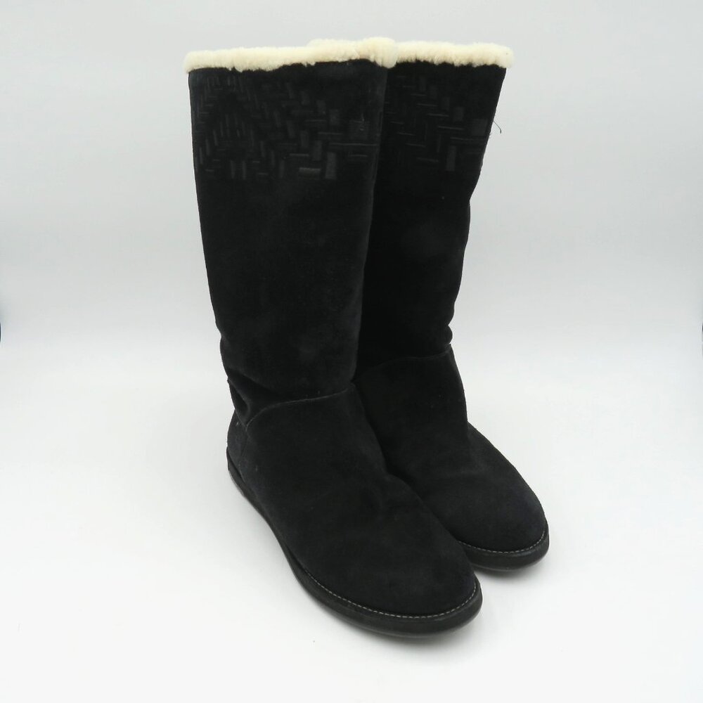 Cole Haan Boots Womens Size 7 Blackโ Waterproof Shearling Lined D29688